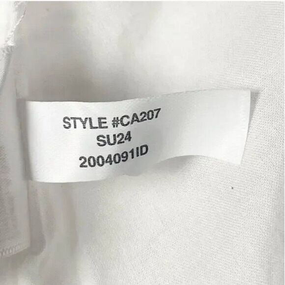 j. crew Factory CA207 white Linen-blend squareneck tank top size Small NWT - Picture 4 of 11